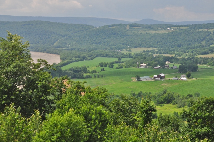 PA farmland and the Susquehanna River